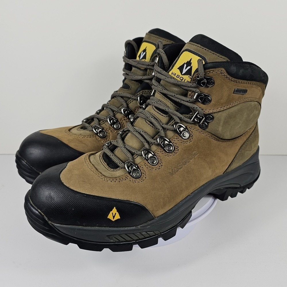 Vasque Wasatch GTX Hiking Boots Men's 10.5 M 7166 Brown Vibram Gore-tex